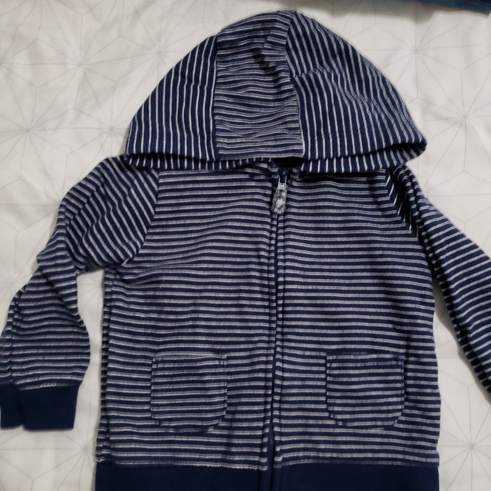 Striped Navy Blue Hoodie